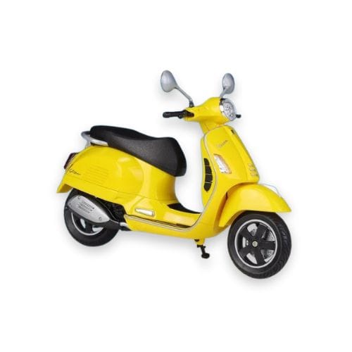 خرید ماکت موتور وسپا Gts Super 2008 زرد رنگ (برند Welly - سایز 1